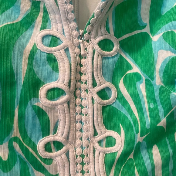 Lilly Pulitzer Green and White Dress - Picture 4 of 7